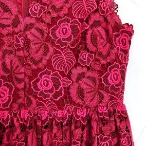 kate spade floral lace ruffle dress Swan: Corset Satin Bridal Mini main image 1